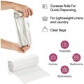 Proheal 20-30 Gal Clear Trash Bags- Medium - Large Garbage Can Liners -  10 Microns 20 Coreless Rolls, 500PK 016-LN130-500Case